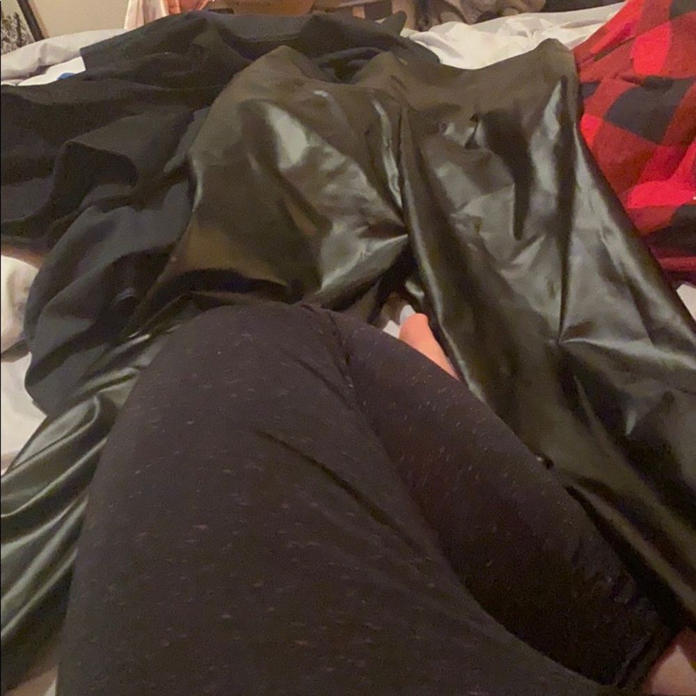 Faux leather leggings